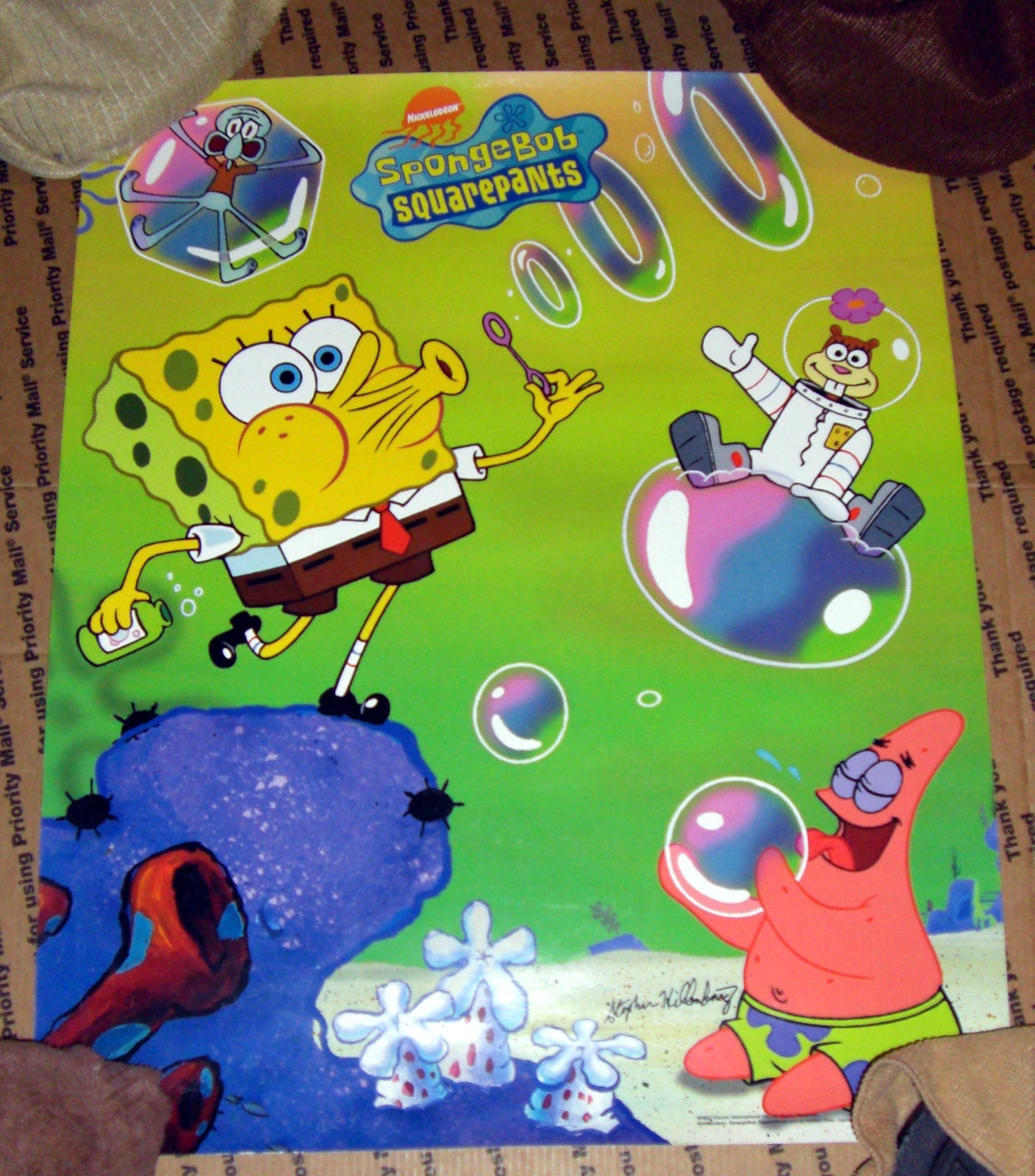 Highly Collectible Spongebob Wall posters, 1 2002 & 1 2000 Rare Size Heavy Duty