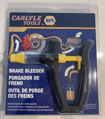Carlyle Tools  (2104-B) V-5 Reverse Brake Bleeder, Light Duty One Person NEW