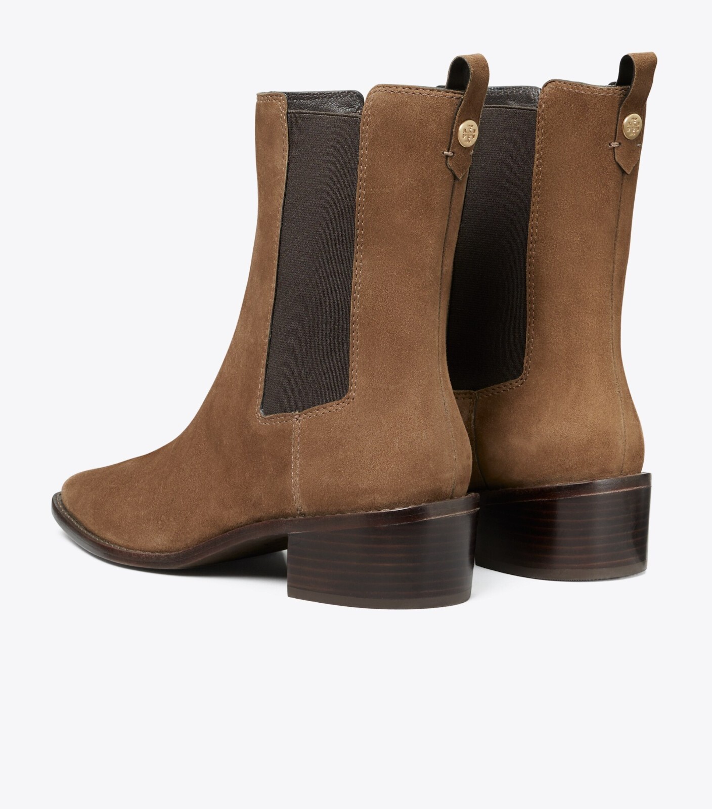 $500 TORY BURCH MEDALLION CHELSEA ANKLE BOOT SUEDE RIVER $500 TORY BURCH MEDALLION CHELSEA ANKLE BOOT SUEDE RIVER