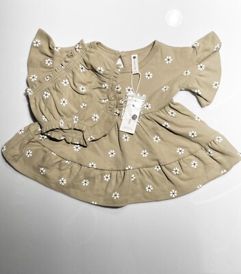 NEW! Quincy Mae Baby Girls' 2pc Floral Dress & Bloomers Set, Size 3-6 Months