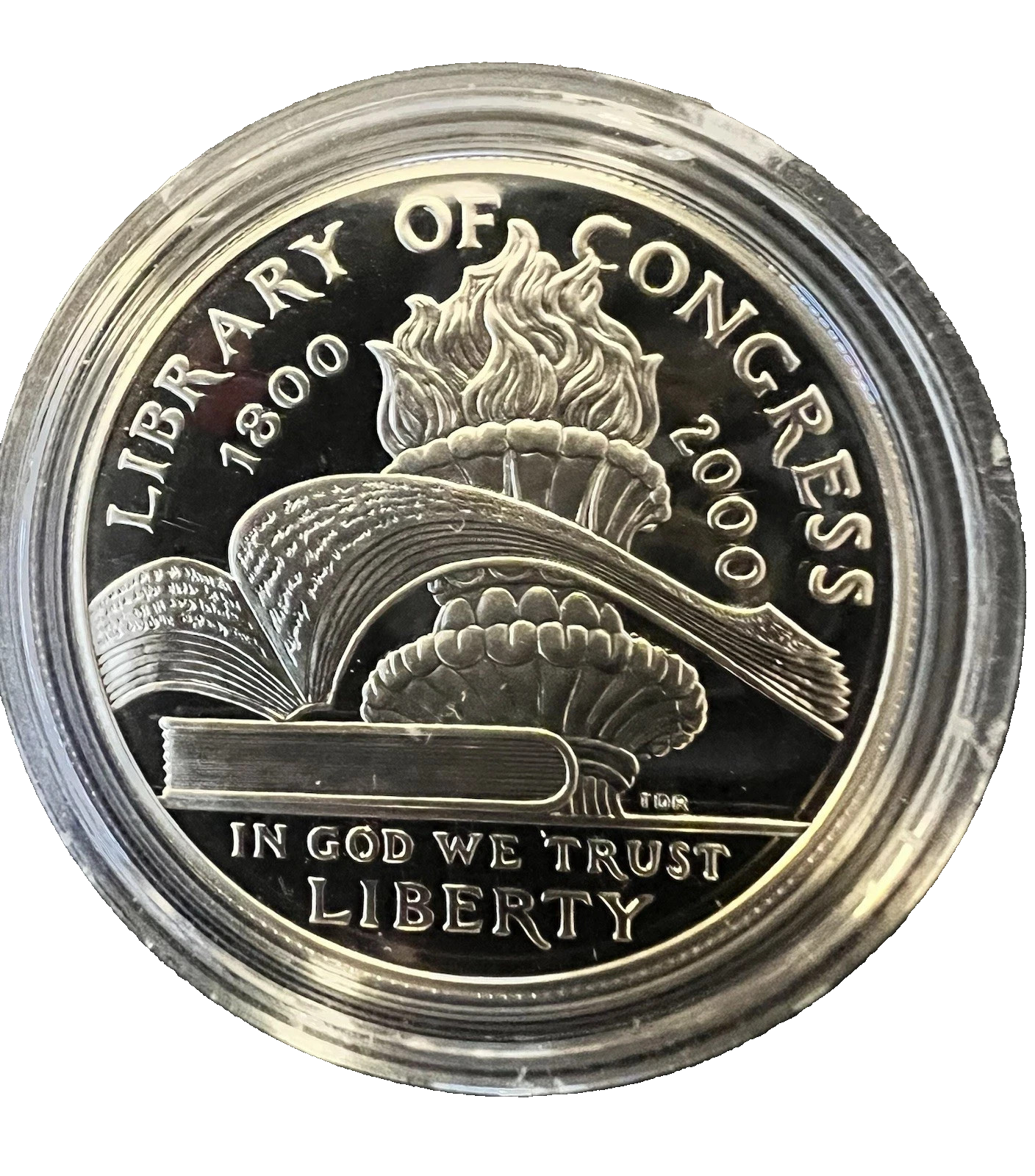 2000 P  LIBRARY OF CONGRESS 90% Silver Dollar Gem Proof 1800-2000