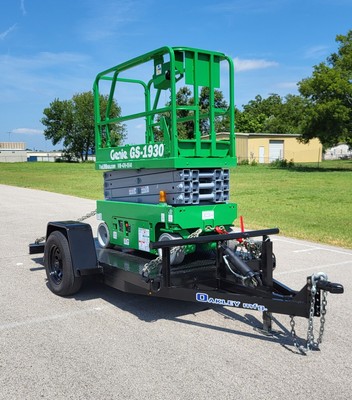 NEW 2024 Oakley Scissor Lift Tilt Bed Equip Trailer 5' X 10' - JLG Genie Skyjack