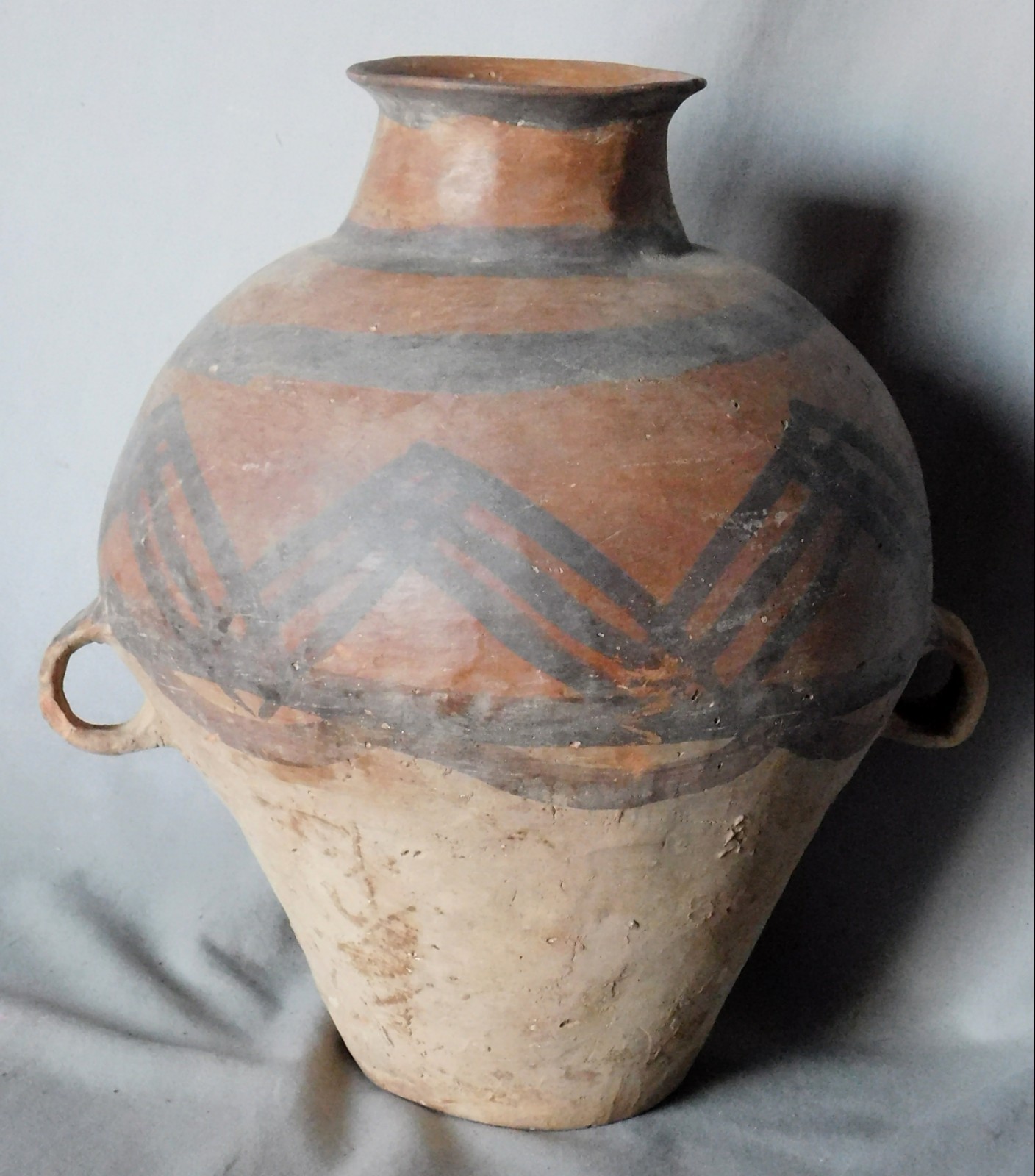 Ancient Neolithic Chinese Amphora Yangshao Majiayao c 3000BC Pottery Ceramic