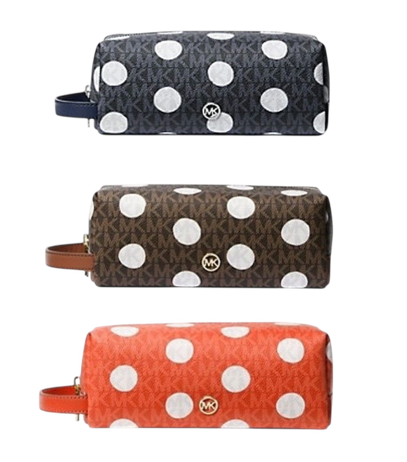 【Michael Kors】ジェットセットポルカドットロゴポーチ Michael Kors Jet Set Polka Dot Signature Logo Travel Kit