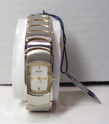 Women's Pulsar PEG 345 W/R Mineral Stainless Steel Case Wristwatch - NEW