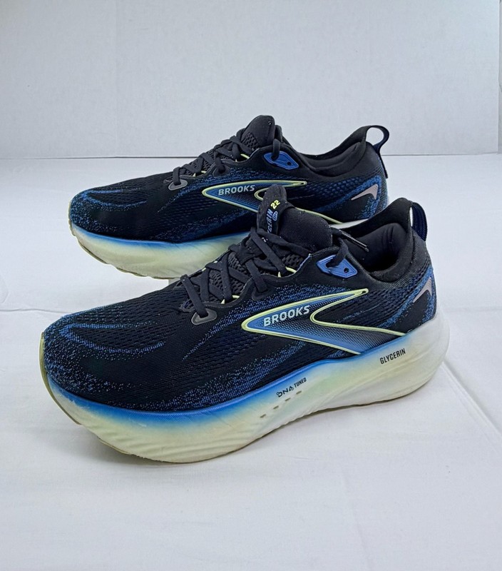 Brooks Glycerin 22 Men’s Running Shoes Black Blue Size 13