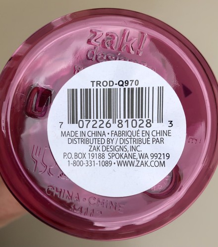 Zak! TROLLS "I Have Nothing to Wear" Flip Straw Water Bottle Pink BPA-Free