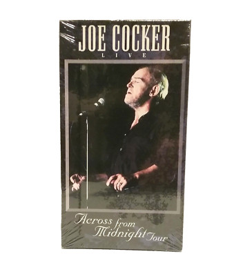 Joe Cocker Live - Across From Midnight Tour VHS 17 Hits New & Sealed