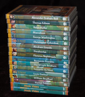 Nest Animated Hero Classics 17 DVDs History Character Building Homeschool