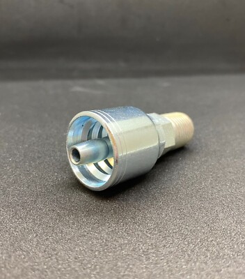 MP-04-04 Crimp Fitting (Bite to wire style) 1/4'' Hose x 1/4'' NPTF Male (1)