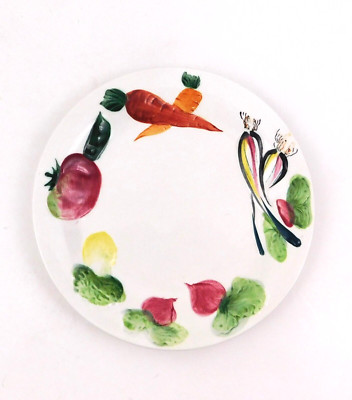 Nasco Japan Del Coronado Salad Plate MCM 6 Veggies Hand Painted Vintage