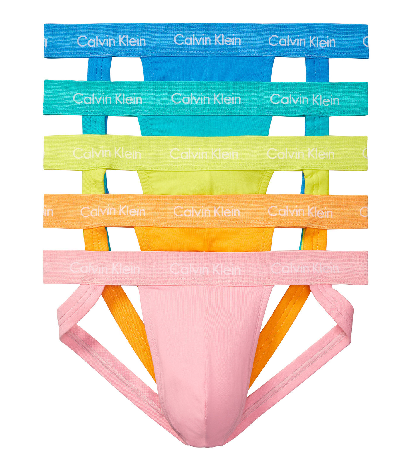 

Набор из 5 разноцветных трусов Calvin Klein Jockstrap Pride Edition, Multicolor