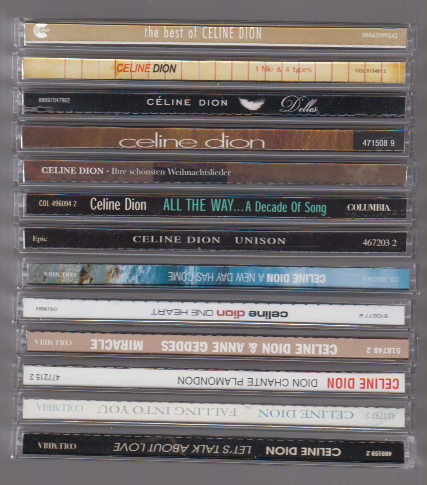 CD Sammlung Celine Dion ( 13 CDS )