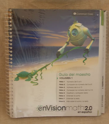 enVision Math 2016 Spanish Kindergarten TE Package Grade K 9780328854073 3 vol
