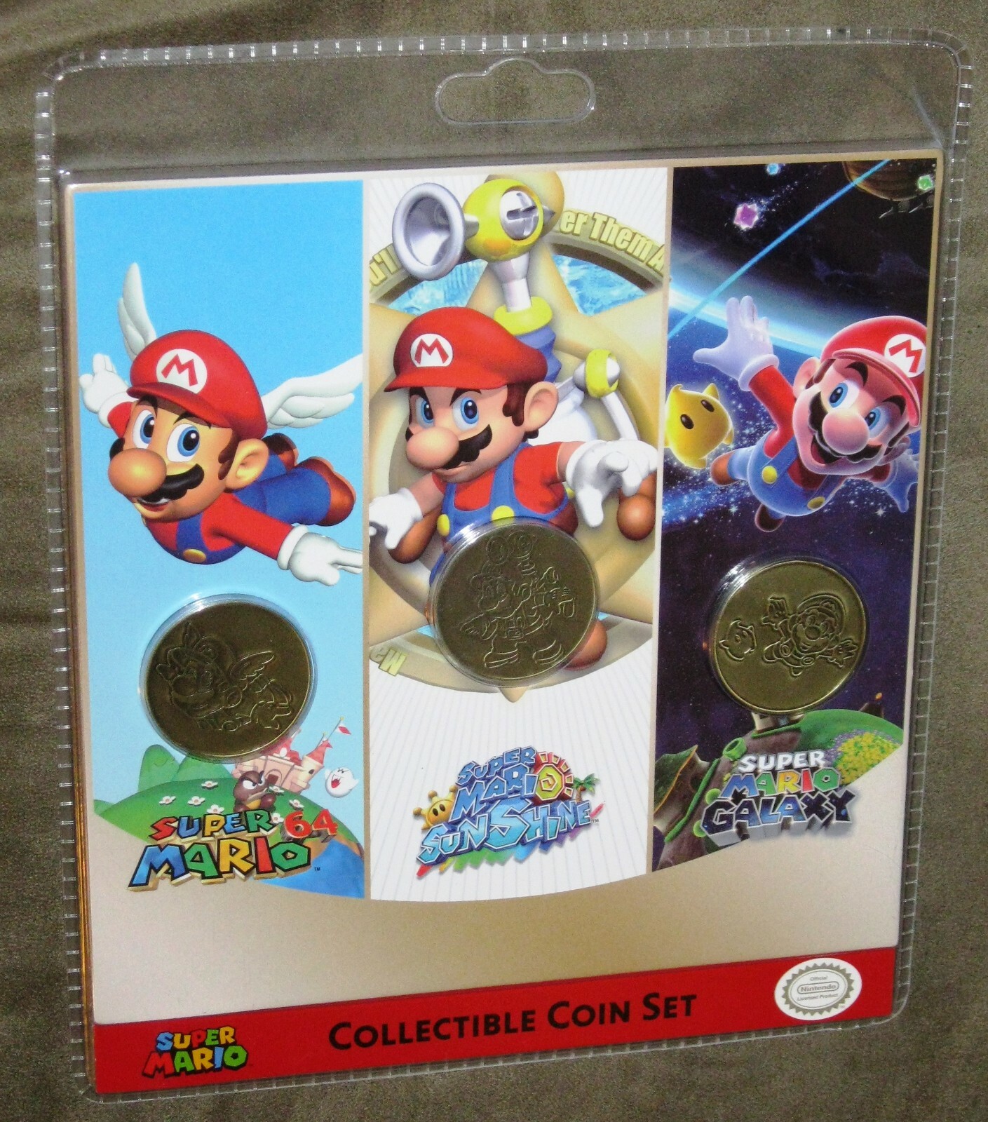 マリオ New & Sealed Sunrise Identity - Nintendo 3pc Super Mario