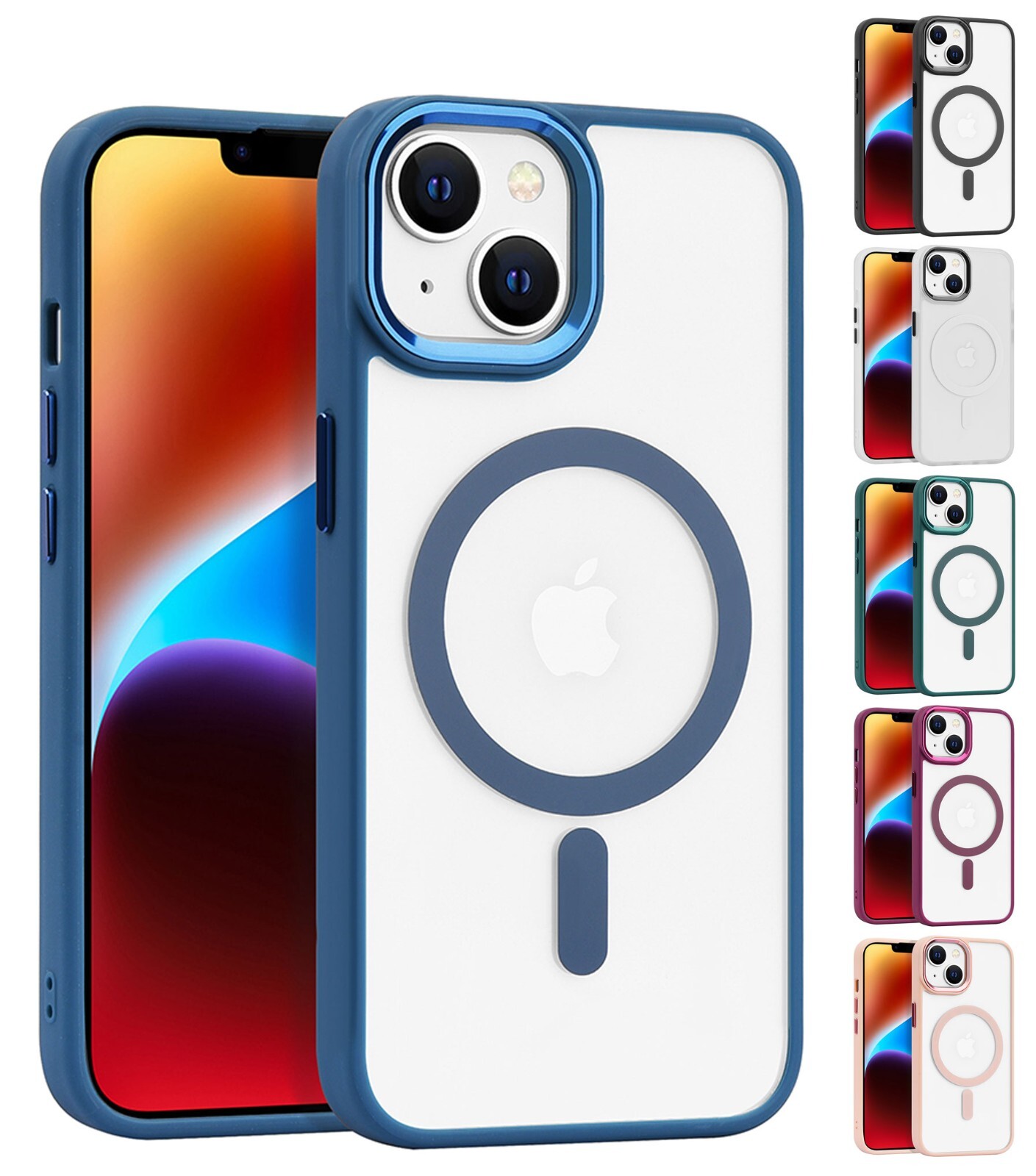 For Apple iPhone 14 - Matte TPU Impact Shockproof MagSafe