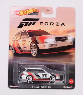 Hot Wheels Premium '94 Audi Avant RS2 Quattro Forza White 1:64 Diecast Toy Car