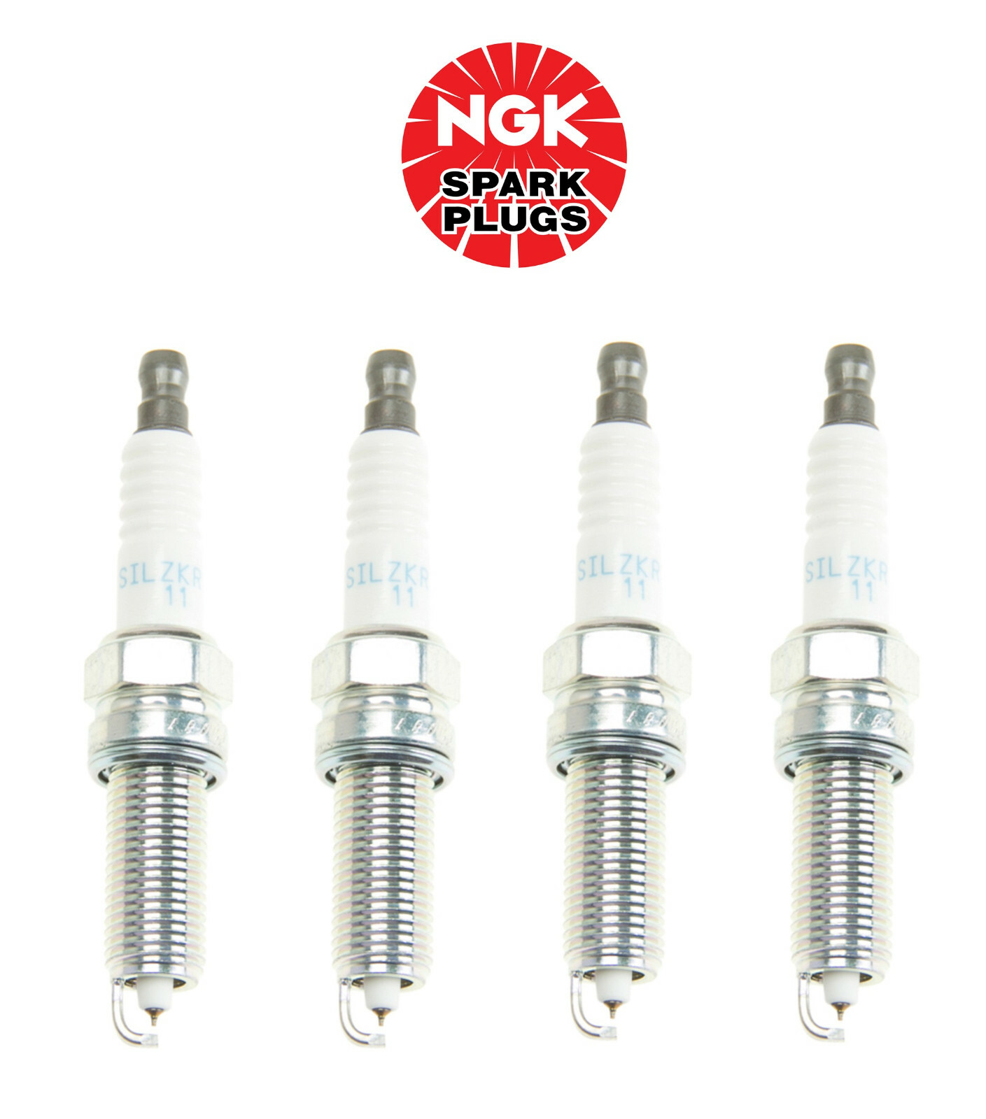 Set of 4 NGK Laser Iridium Spark Plugs for Hyundai Elantra Tucson Kia