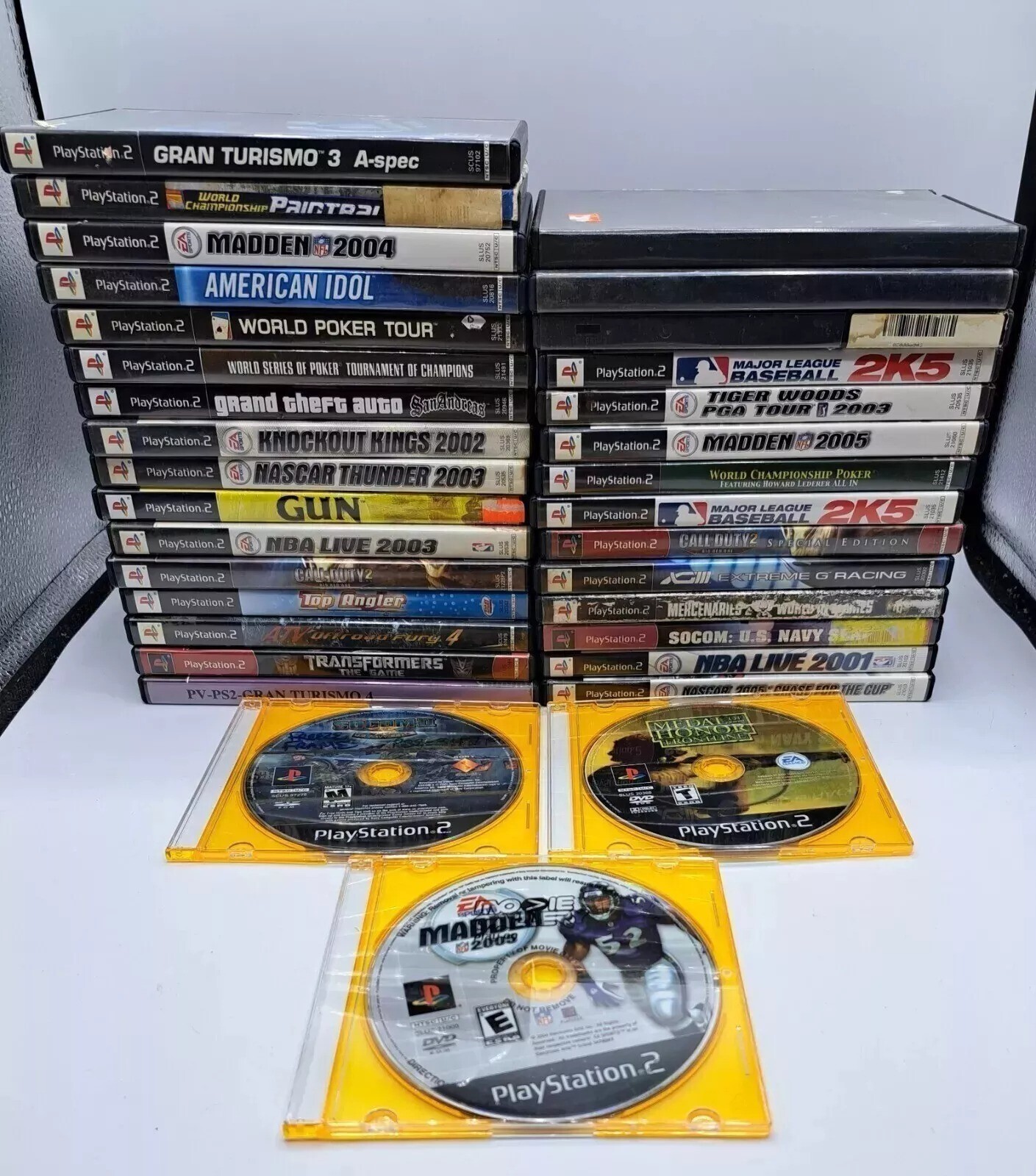 Lot of 33 Sony Playstation 2 PS2 Game Lot 21 With Manual 4