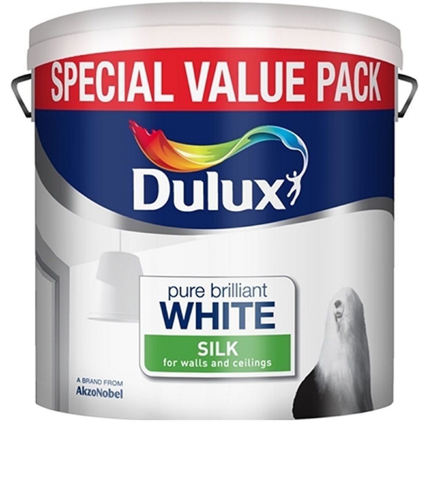 Dulux Pure Brilliant White Silk Emulsion Walls Ceilings Paint