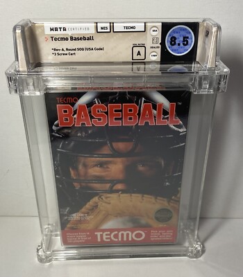 Tecmo Baseball (Nintendo Entertainment System, 1989) NES WATA 8.5A SEALED