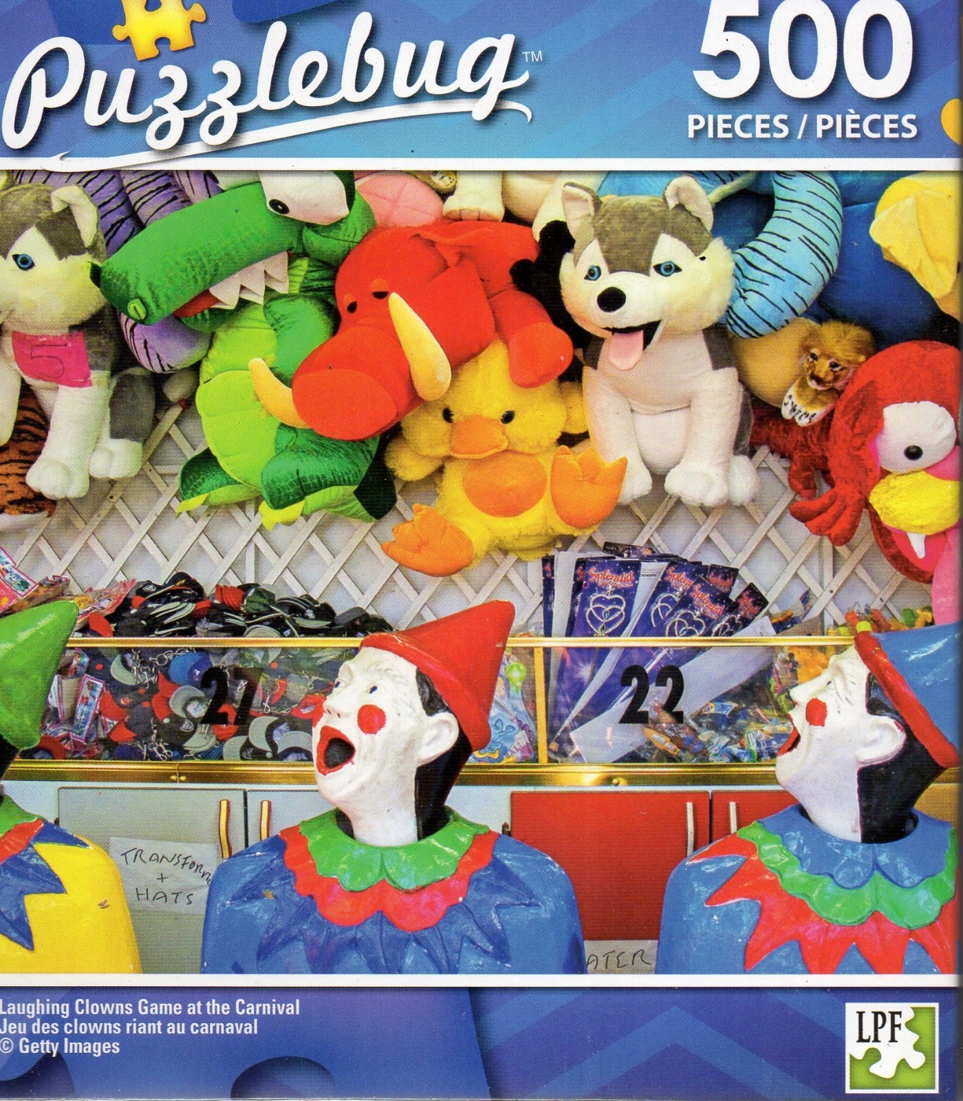 Jigsaw Puzzle 500pc Laughing Clowns Carnival Game Toys 18.25