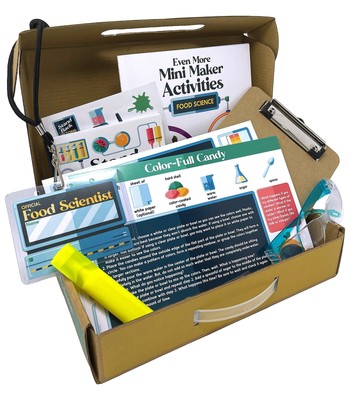 Carson Dellosa Grades 2-5 Mini Maker Science Kits Food Science Journal Activi...