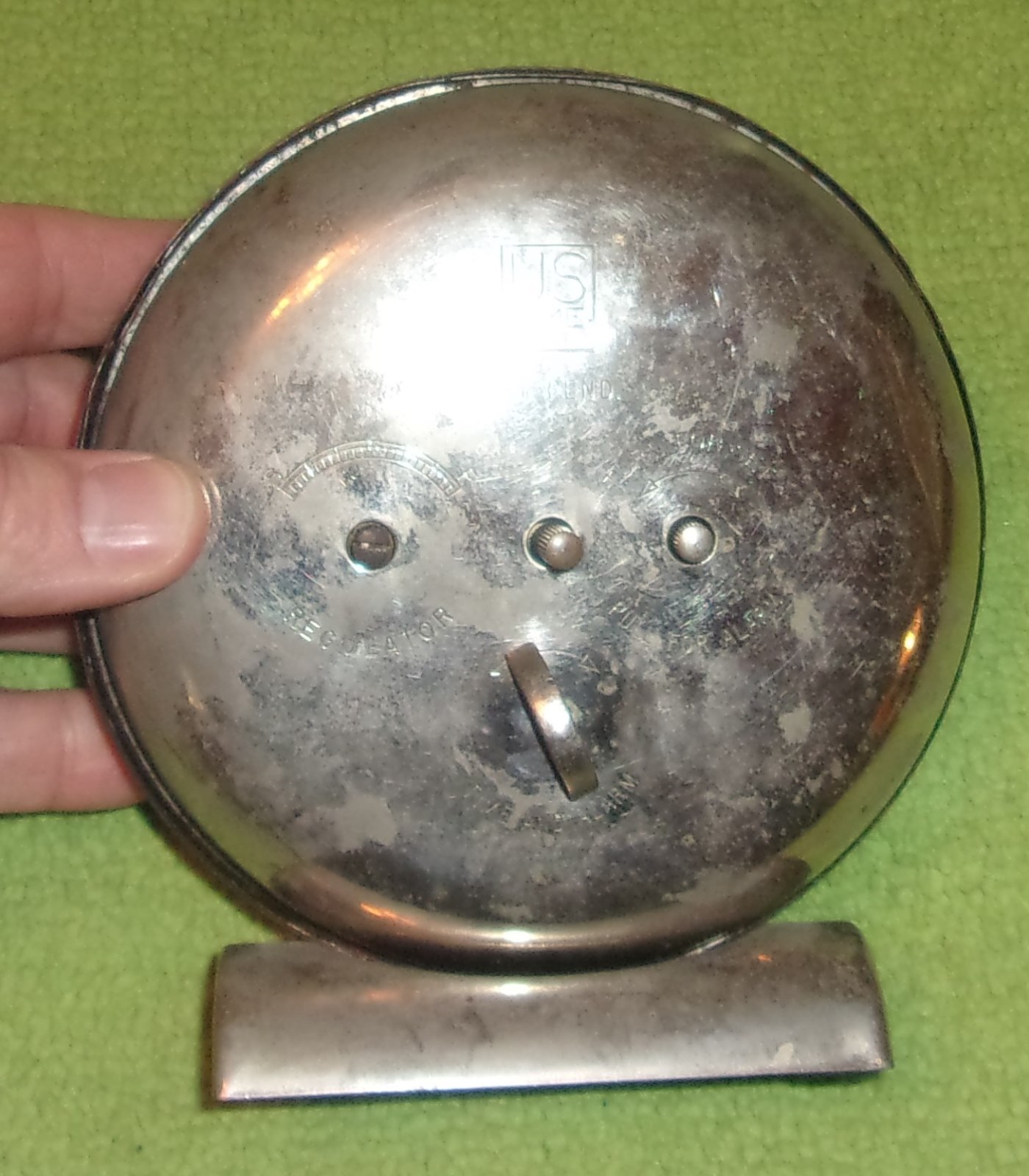 antique Waterbury alarm clock Art Deco Mid-Century decor display