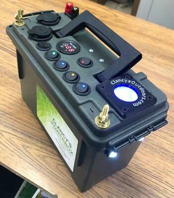 Clancy s PowerBox 12 Volt Power Supply w/ Pos/ Neg Terminal Posts & Ice Glow Cup