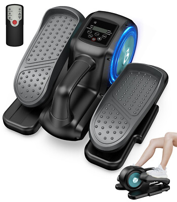 Under Desk Elliptical Trainer Machine Mini Compact Elliptical Machine Non-Slip