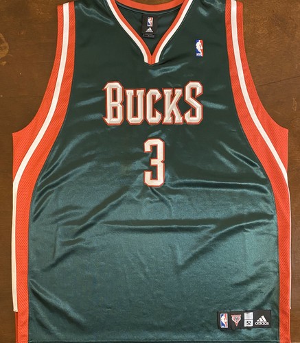 BUCKS JENNINGS 3 ユニフォーム Eサイズ NWT Milwaukee Bucks Basketball Jersey Brandon Jennings #3 Adidas
