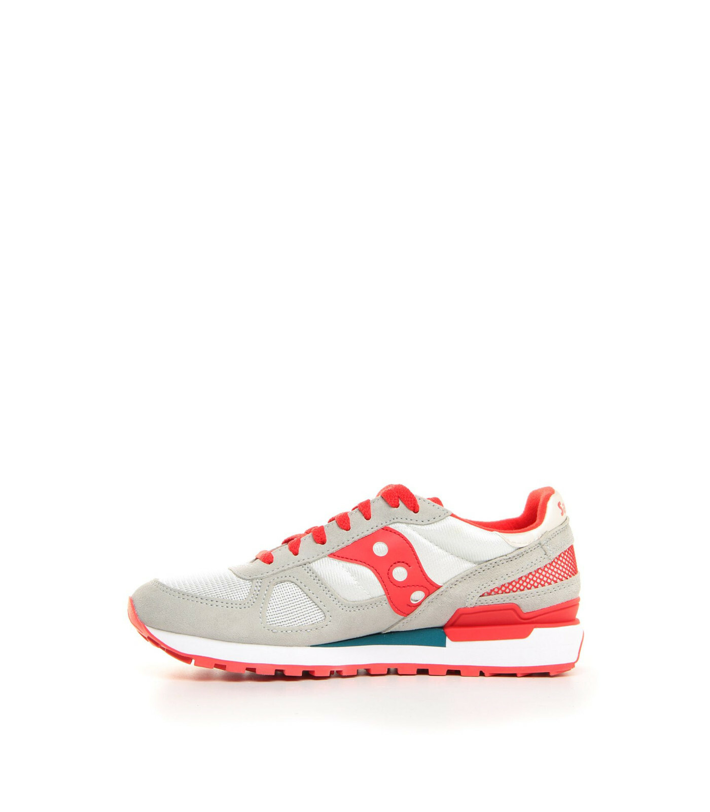 SCARPE SAUCONY UOMO SHADOW ORIGINAL S2108 742 GREY RED GRIGIO ROSSO ORIGINALE