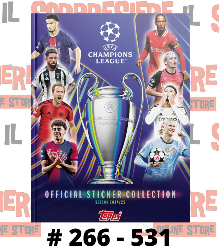 Topps Uefa Champions League 2024-25 2025 Figurine Stickers A Scelta # 266 - 531