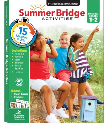 Summer Bridge Activities 1st Grade Workbooks to 2nd Grade Workbooks, Math, R...