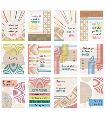 Carson Dellosa Mini Posters: True to You Poster Set (12 mini posters)