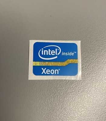 Intel Xeon Inside Sticker Decal 18x24.5mm Sandy Bridge -USA-