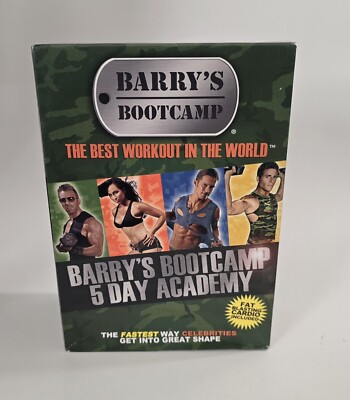 Barry's Bootcamp 5 Day Academy 5 Disc DVD Box Set Fat Blasting Cardio
