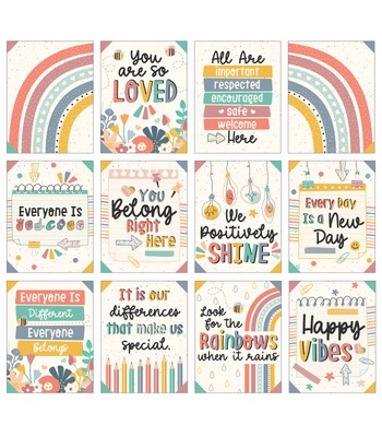 Carson Dellosa Mini Posters: We Belong Poster Set (12 mini posters)