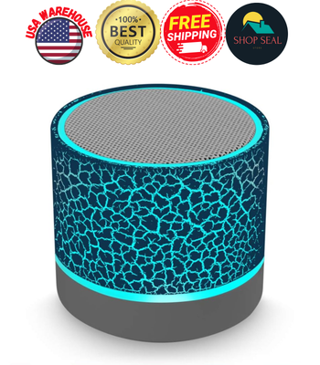 Mini Parlante Bluetooth Portatil Recargable Con Luces LED Gran Bajos Potente