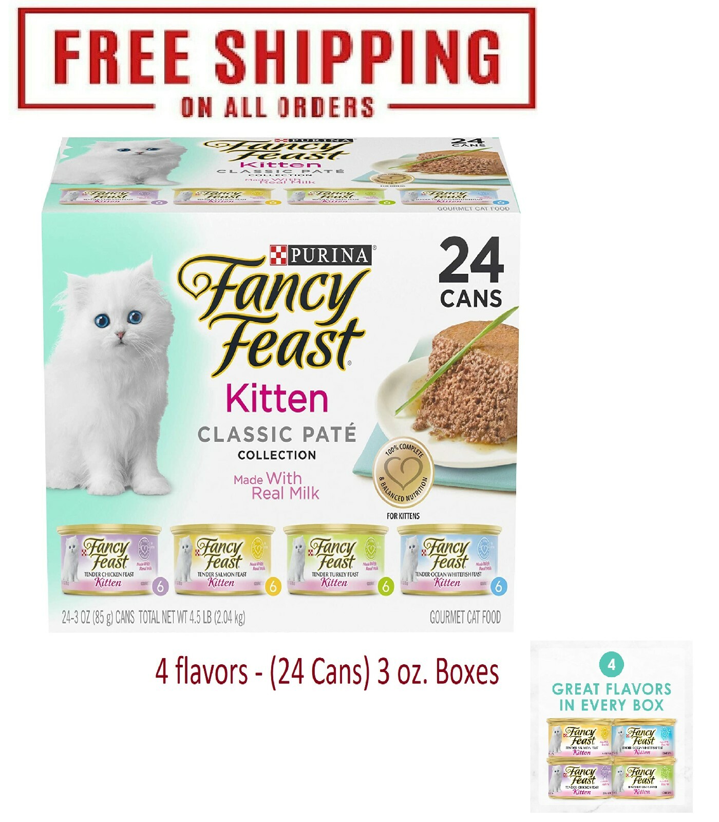kitten wet food fancy feast