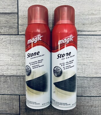 Magic Stone Granite Cleaner & Polish Aerosol 17 oz (2-Bottles)