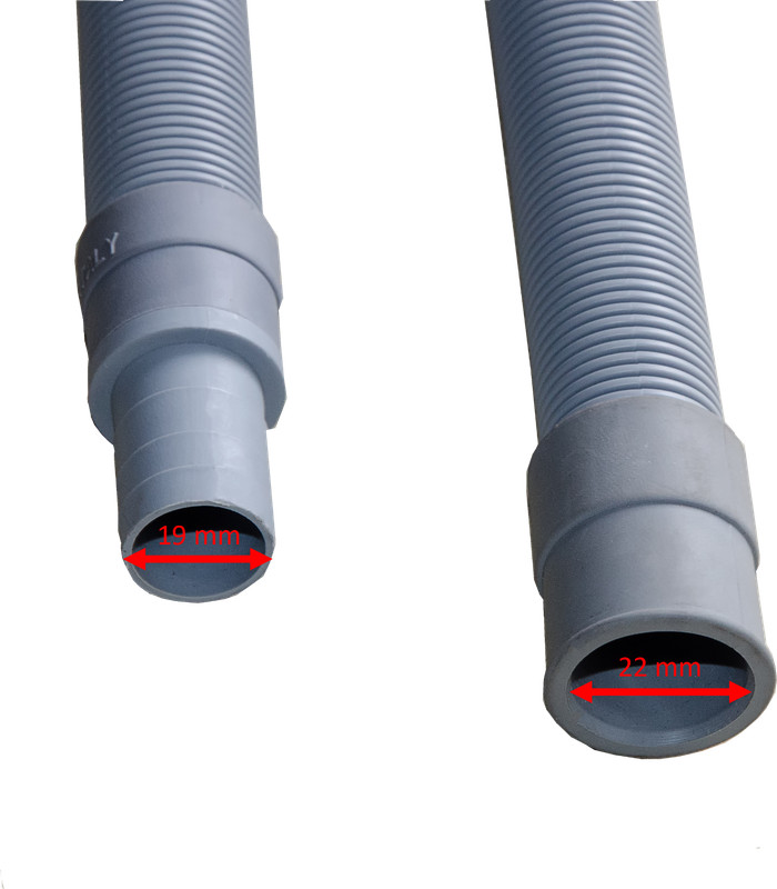 Waschmaschinen Ablaufschlauch VerlÃ¤Ngerung Und Ausziehbar 1,0m - 5,0m