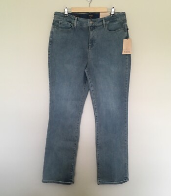 NWT NYDJ Womens Haley Blue Marilyn Straight Leg Denim Jeans Sz 18 Lift Tuck