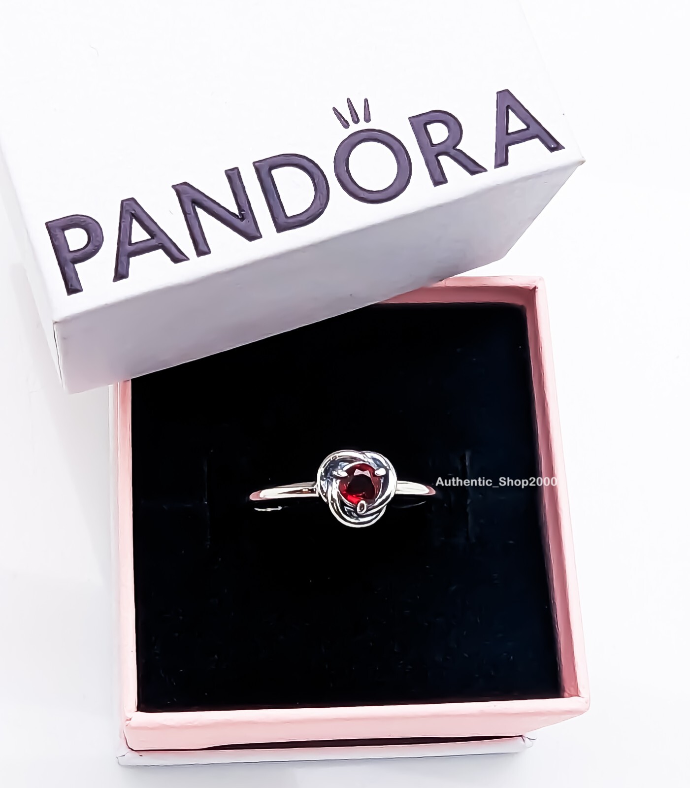 New 100% Authentic PANDORA 925 January Red Eternity Circle New 100% Authentic PANDORA 925 January Red Eternity Circle