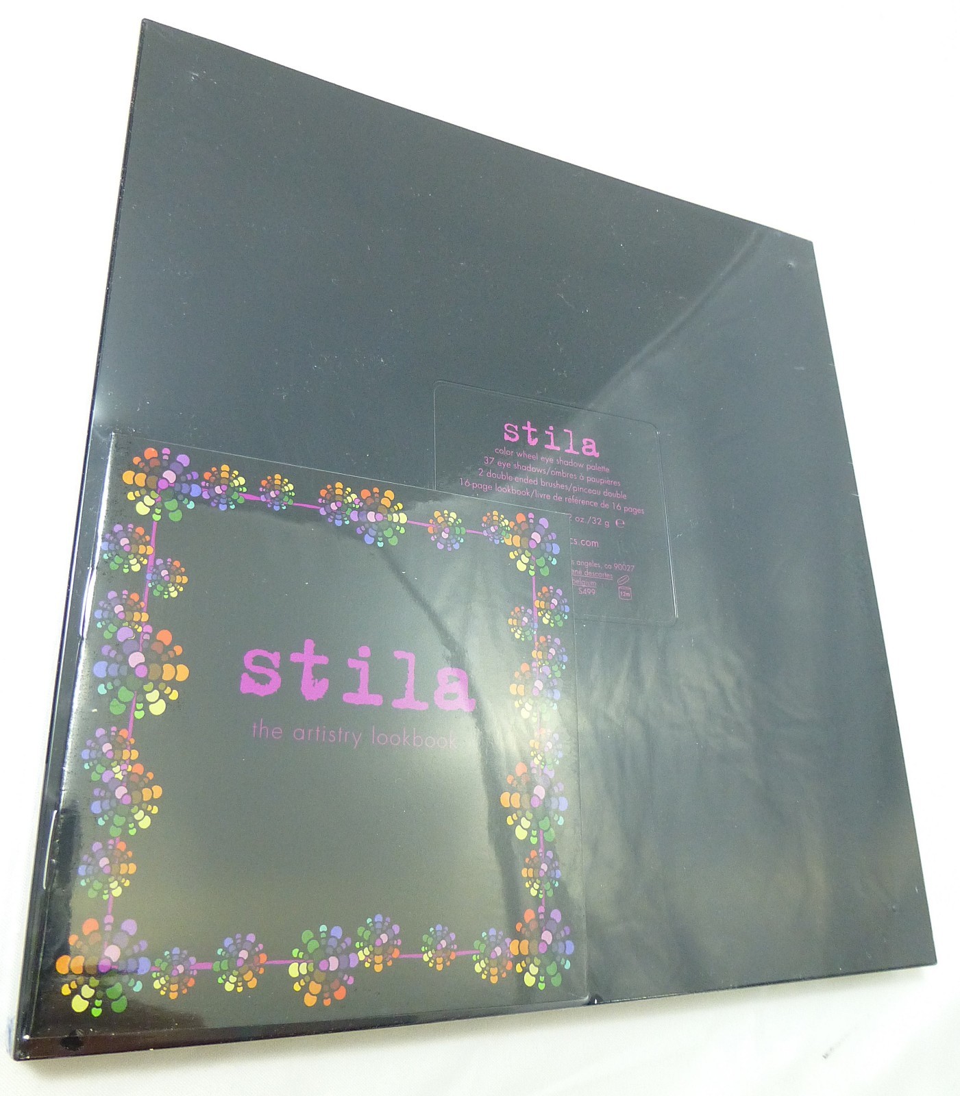 Stila Color Wheel Eye Shadow Palette 37 Eyeshadows 2 Double Ended Brushes NEW