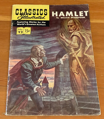 Classics Illustrated #99 September 1952- Hamlet by William Shakespeare