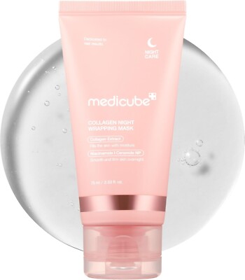 Medicube Collagen Overnight Wrapping Peel Off Facial MaskKorean Skin Care, 2.53