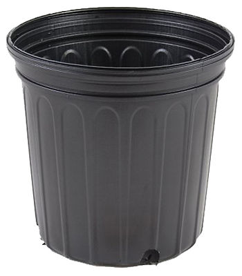 1 Gallon Trade Black Nursery Flower Pots Plastic 6.5 in Qty 400
