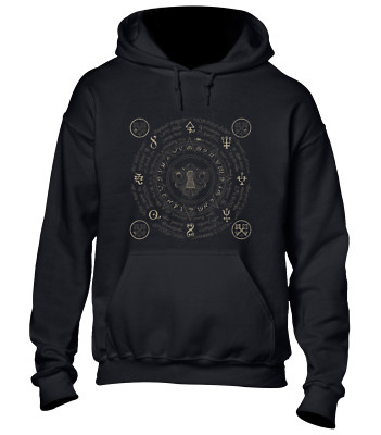 ALCHEMY SCRIPT HOODY HOODIE ALCHEMIST ANCIENT SYMBOL ILLUMINATI EYE NEW