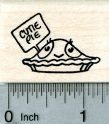 Valentines Day Rubber Stamp, Cutie Pie D31707 WM